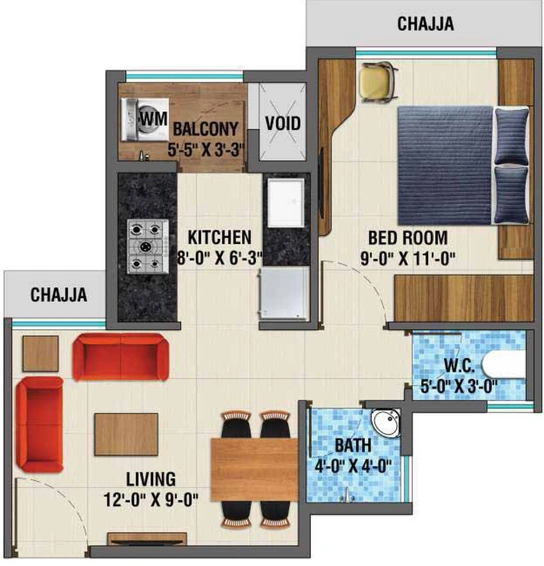 1 BHK Flat in Arihant Aayan in Titwala, Thane - Image 829173