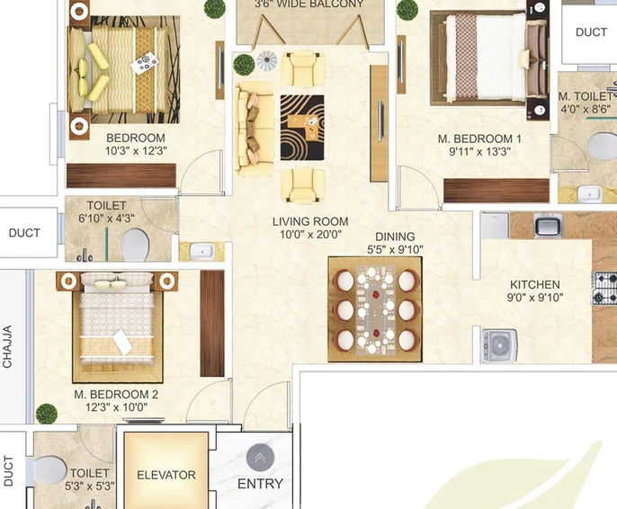 3 BHK Flat in MICL Aaradhya Nalanda in Ghatkopar East, Mumbai - Image 829177