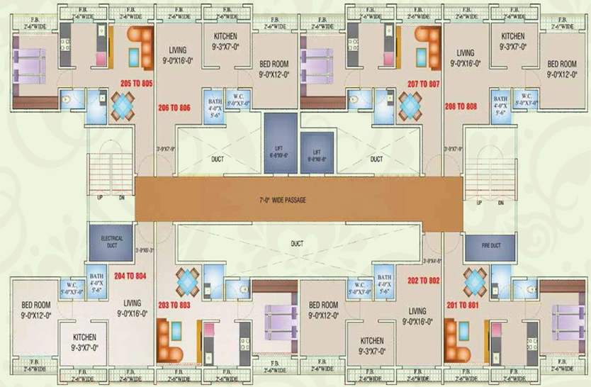 Floor Plan of Arihant Aloki in Karjat, Thane - Image 210574