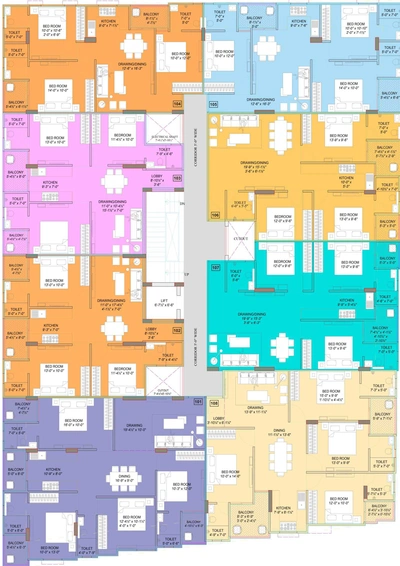 Floor Plan of JVJ Skyline in Jagatpura, Jaipur - Image 117026