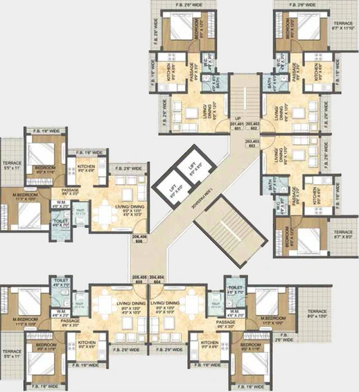 Floor Plan of Arihant Anmol in Badlapur East, Thane - Image 210599