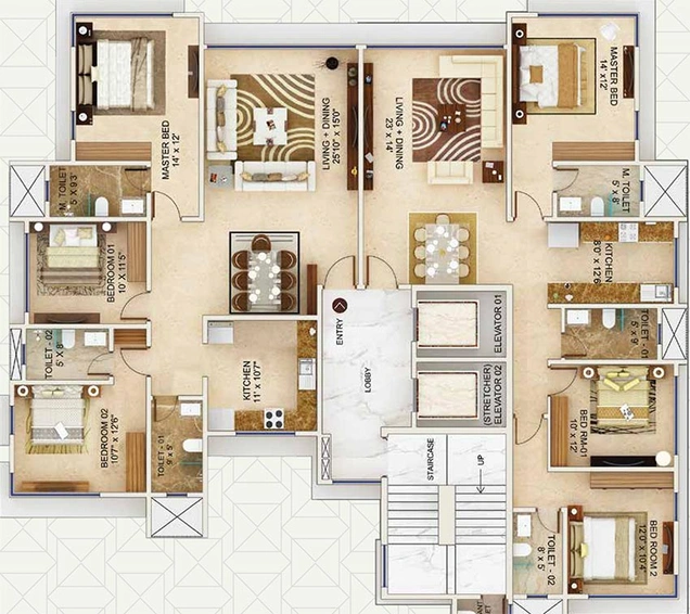 Floor Plan of MICL Aaradhya Signature in Sion West, Mumbai - Image 210624