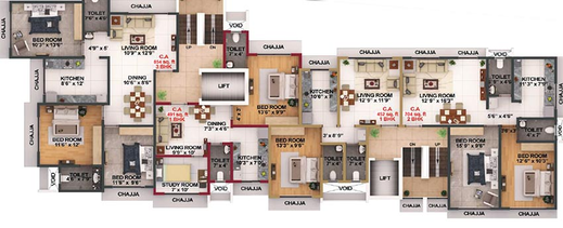 Floor Plan of Modispaces Amazon in Borivali West, Mumbai - Image 210652