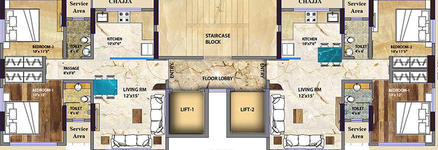 Floor Plan of Modispaces Ankur in Malad West, Mumbai - Image 210671