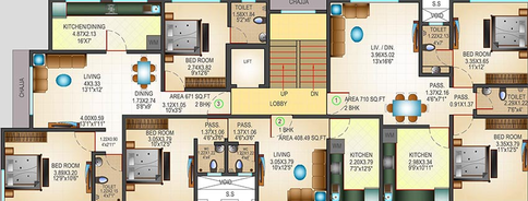 Floor Plan of Modispaces Doyle in Malad West, Mumbai - Image 210678