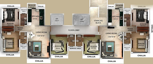 Master Plan of Modispaces Montreal in Malad West, Mumbai - Image 210712