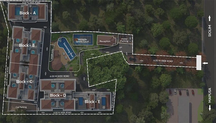 Master Plan of B&F Whispering Glenz in Mapusa, Goa - Image 210792