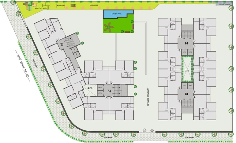 Master Plan of Sangath IPL Pure in Chandkheda, Ahmedabad - Image 117572