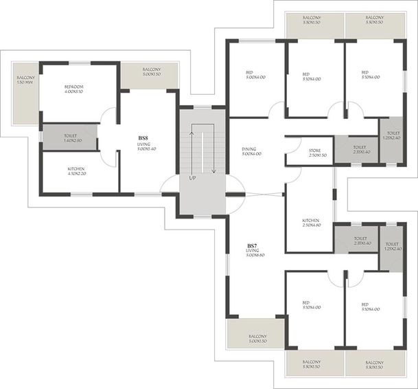 Floor Plan of Dream Epic in Navelim, Goa - Image 210863