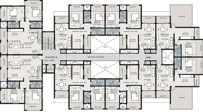Floor Plan of Dream Grandeur in Navelim, Goa - Image 210879
