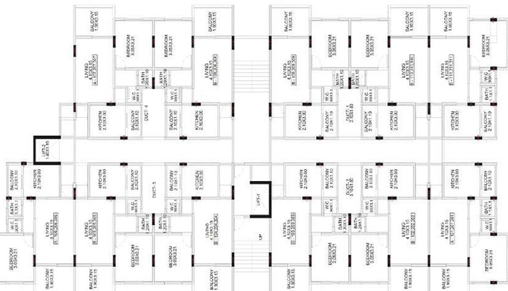 Floor Plan of Abhilasha Sai Vatika in Chandkhed, Pune - Image 210946