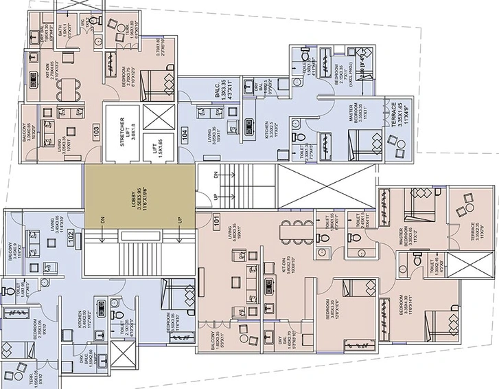 Floor Plan of Archway Gangawas in Erandwane, Pune - Image 210971