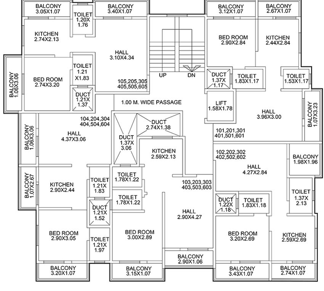 Floor Plan of Empire Sneh Pratik in Kondhwa, Pune - Image 210994