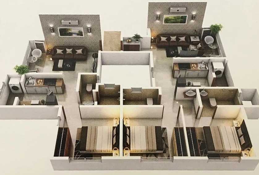 Floor Plan of Maitree Pitruchhaya in Warje, Pune - Image 211023