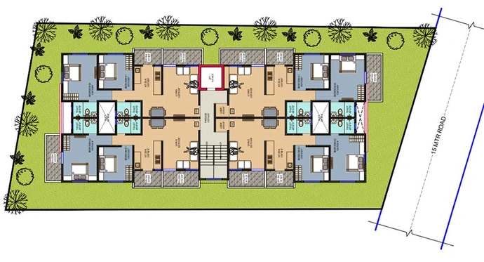 Master Plan of Shubham Sadhguru Homes in Kiwale, Pune - Image 211049
