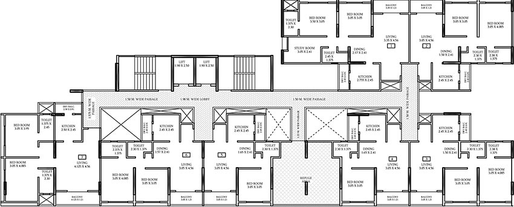 Floor Plan of Shriram Skypark in Charholi, Pune - Image 211060
