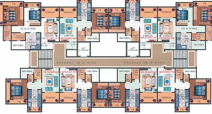 Floor Plan of Shakti Sai Shrushti in Kalyan East, Thane - Image 211150