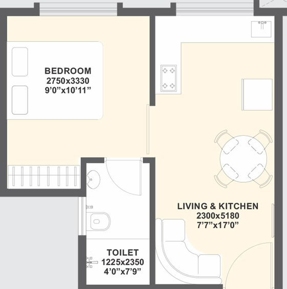1 BHK Flat in Xrbia Vangani in Badlapur West, Thane - Image 829334