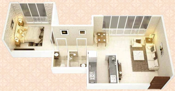 1 BHK Flat in Concrete Sai Swayam in Chembur East, Mumbai - Image 829355