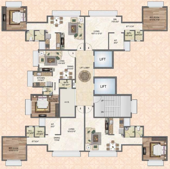 Floor Plan of Concrete Sai Swayam in Chembur East, Mumbai - Image 211269