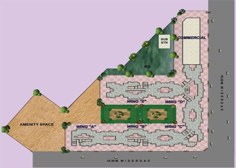 Master Plan of HDIL Galaxy Apartments in Kurla East, Mumbai - Image 211275