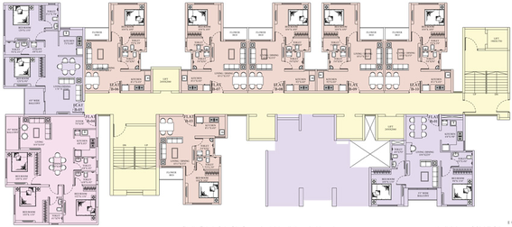 Floor Plan of Siddha Passcode Live More in Wadala, Mumbai - Image 211344