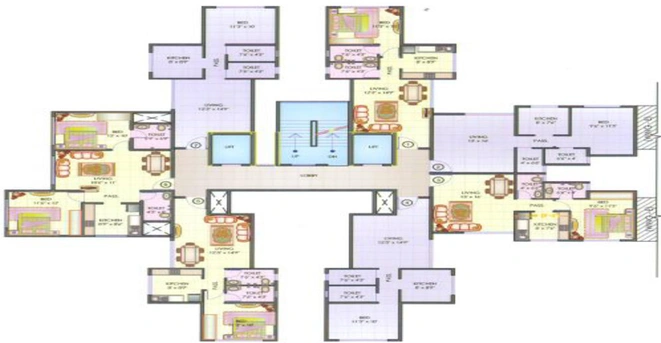 Floor Plan of HDIL Premier Exotica in Kurla West, Mumbai - Image 211350