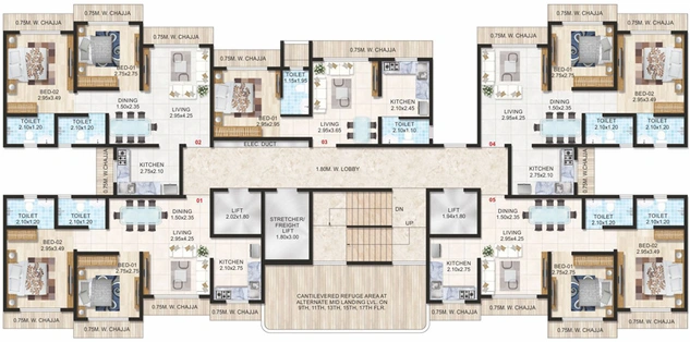 Floor Plan of Adityaraj Sai Prasad in Vikhroli East, Mumbai - Image 211400