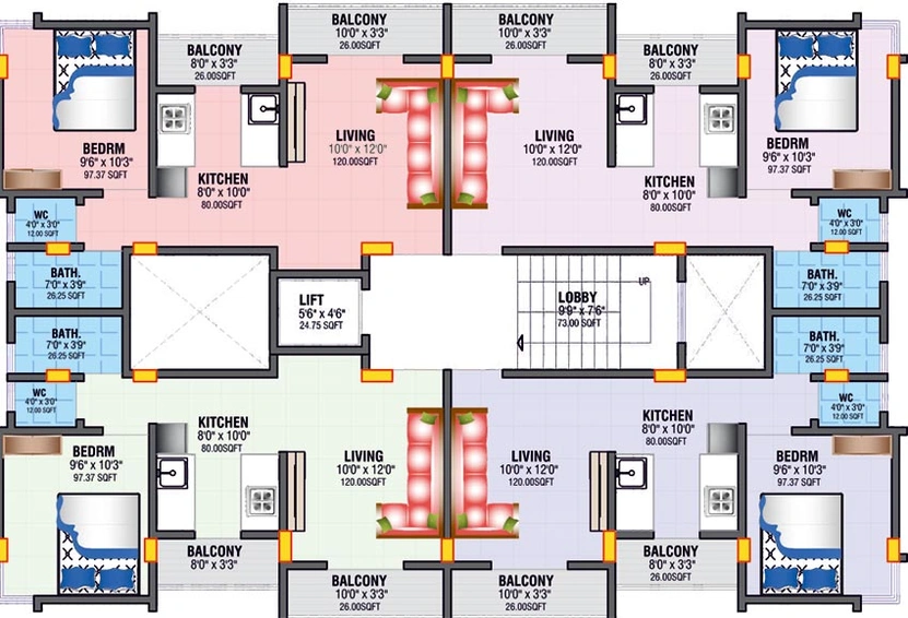 Floor Plan of Argade Vatslaxman in Dehu, Pune - Image 211416
