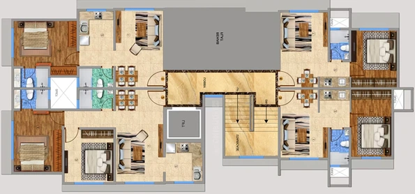 Floor Plan of Sanghvi Palash in Kandivali East, Mumbai - Image 211419
