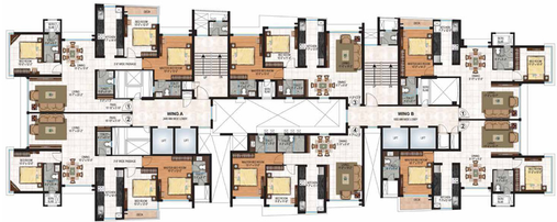 Floor Plan of Rhythm Serenity Heights in Andheri East, Mumbai - Image 211436