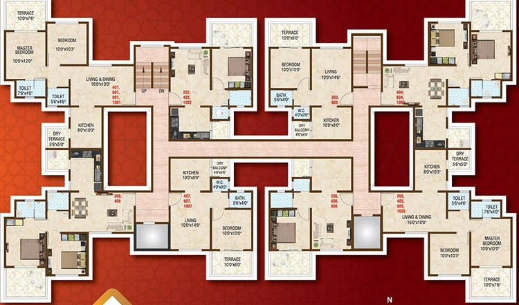 Floor Plan of Grow More Aavishkar in Moshi, Pune - Image 211458