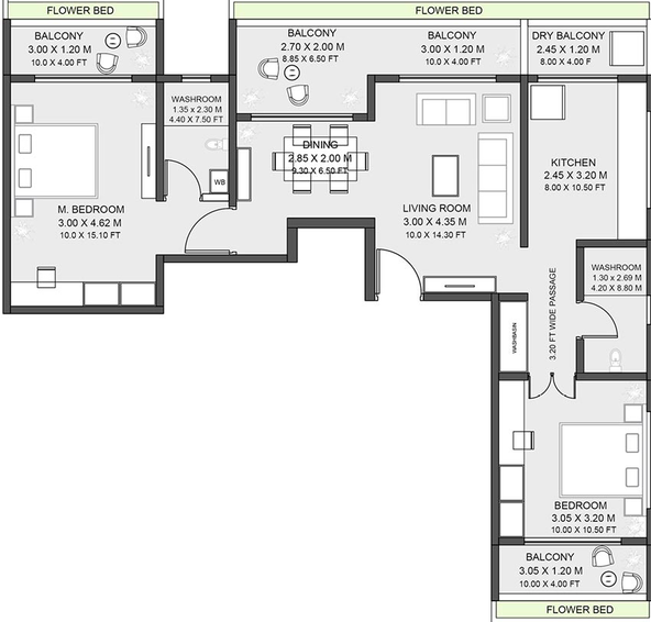 2 BHK Flat in Raut The Galaxy One in Shirur, Pune - Image 829412
