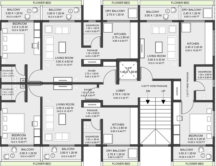 Floor Plan of Raut The Galaxy One in Shirur, Pune - Image 211482