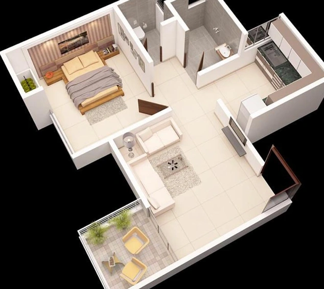 1 BHK Flat in Hakke Silver Park in Uruli Devachi, Pune - Image 829415