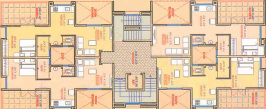 Floor Plan of Manoj Sadguru Residence in Yerawada, Pune - Image 211548