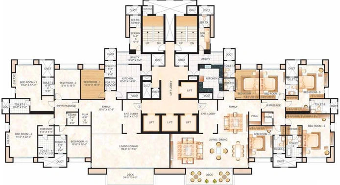 Floor Plan of Hiranandani Rodas Enclave in Hiranandani Estate, Thane - Image 211602