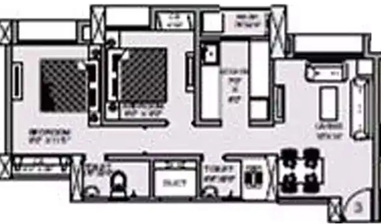 2 BHK Flat in Hubtown Greenwoods in Vartak Nagar, Thane - Image 829450