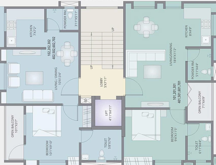 Floor Plan of Shree Raman Vara in Baner, Pune - Image 211718