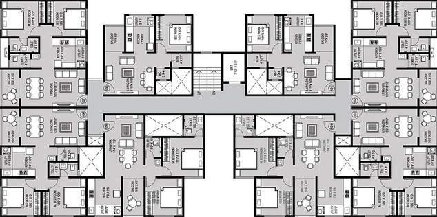 Floor Plan of Swamisamarth 7 Skye in Dhayari, Pune - Image 211759