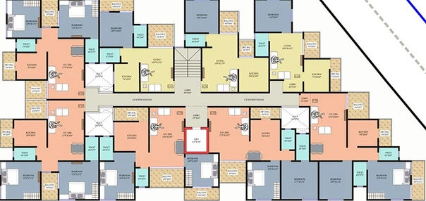 Floor Plan of Swaraj Raj Kunj in Kiwale, Pune - Image 211787