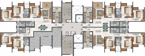 Floor Plan of Lodha Casa Olivia in Bhiwandi, Thane - Image 211812