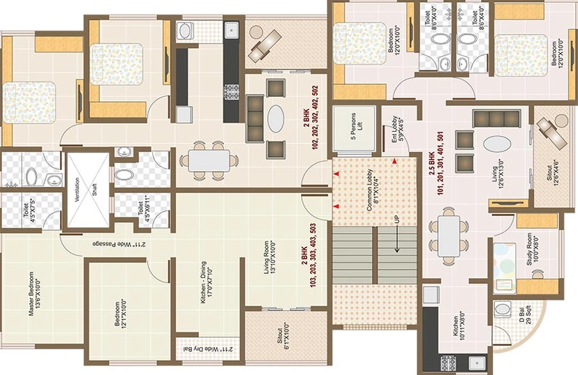 Floor Plan of Vriddhi Sukhakarta in Parvati, Pune - Image 211839