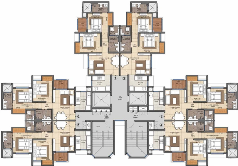 Floor Plan of Lodha Casa Premier in Dombivli, Thane - Image 211832
