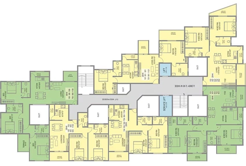 Floor Plan of Vivansaa Cellandine in Hinjewadi, Pune - Image 211851