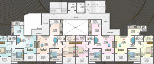 Floor Plan of Waghere Rajveer Imperia in Pimpri Chinchwad, Pune - Image 211860