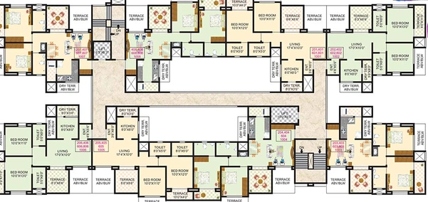 Floor Plan of Waghere Rajveer Nucleus in Wakad, Pune - Image 211883