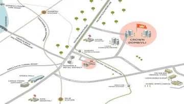 Location of Lodha Crown - Image 211890