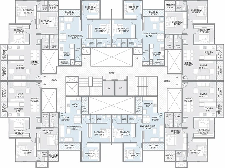 Floor Plan of Arham Anantam in Kothrud, Pune - Image 211911