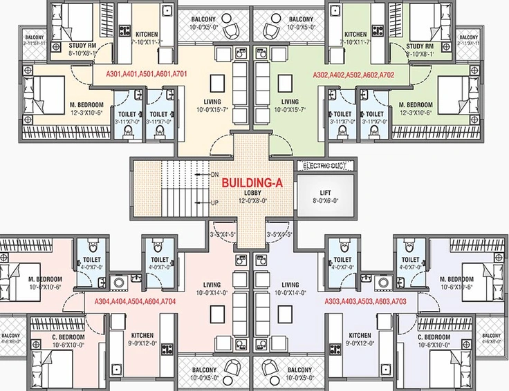 Floor Plan of Classic Amrut in Rajgurunagar, Pune - Image 211920